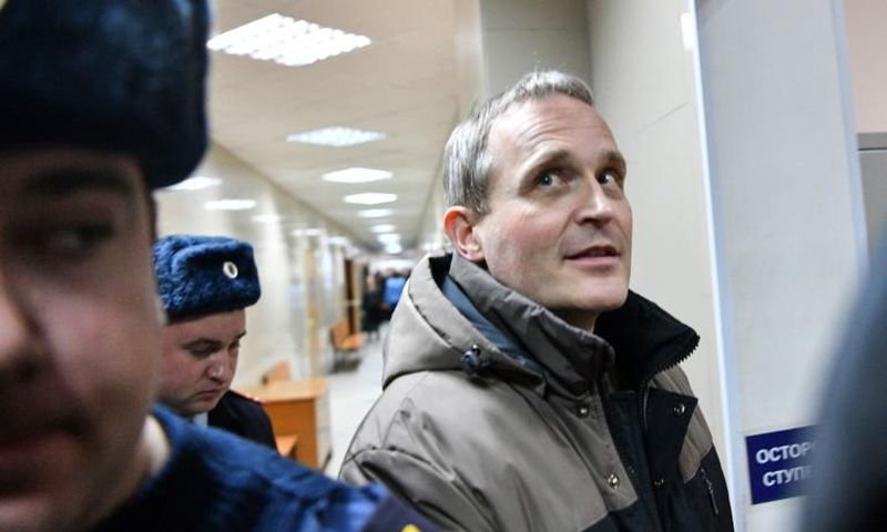 Danish citizen Dennis Christensen was in court in the southern Russian city of Oryol for the sentencing
