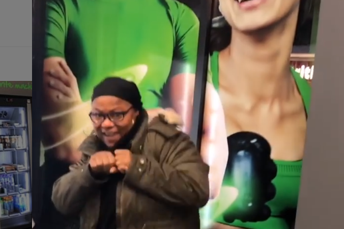 Sola Sobowale warms up with some boxing jabs exercise. [Instagram/solasobowale]