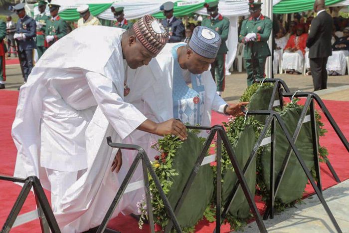 Saraki snubs IGP Idris at Armed Forces Remembrance Day event.
