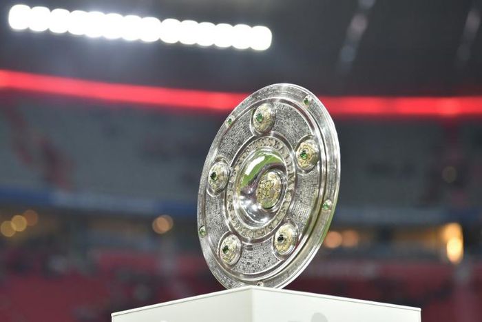 The Bundesliga trophy on display at the Allianz Arena, home to Bayern Munich. The German Football League's economic report for 2017/18 shows 17 of the 18 clubs in Germany's top flight generated over 100 million euros ($113m) in revenue last season