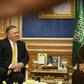 US Secretary of State Mike Pompeo meets Saudi Crown Price Mohammed bin Salman in Riyadh on January 14, 2019