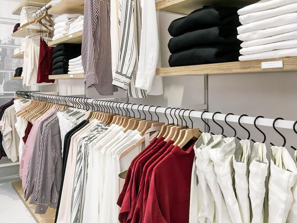 The women's clothing was displayed very nicely, but it was scattered around the store. This display was right at the entrance, across from the shoes ...