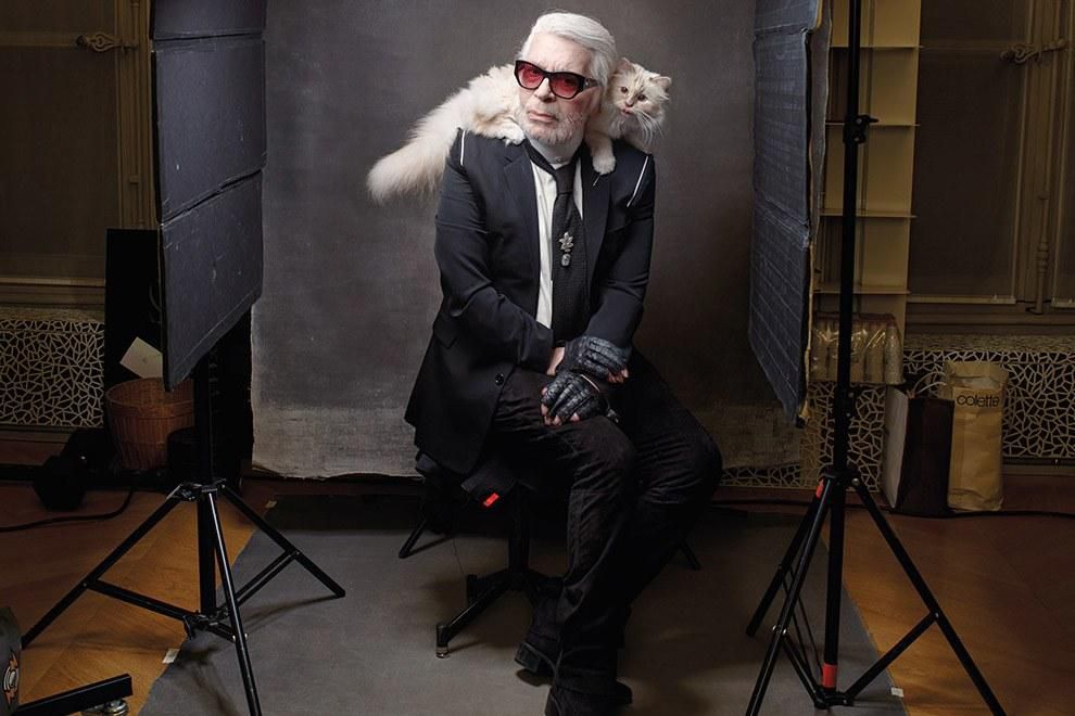 Iconic designer and the head of both Chanel and Fendi, Karl Lagerfeld, pictured recently