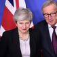 One day after Prime Minister Theresa May (L, pictured February 20, 2019) met EU Commission president Jean-Claude Juncker, her Brexit minister and attorney general were back in Brussels for talks with EU negotiators