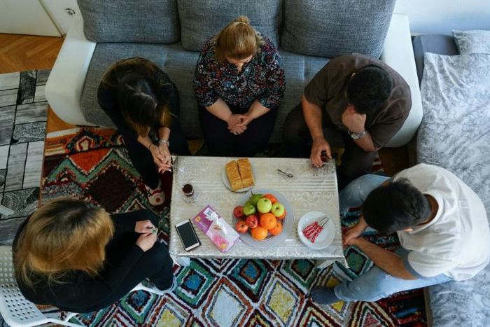 This Iranian family's hopes of reaching the United States were dashed along with those of dozens of compatriots after President Trump issued travel bans on people from mainly Muslim-majority countries