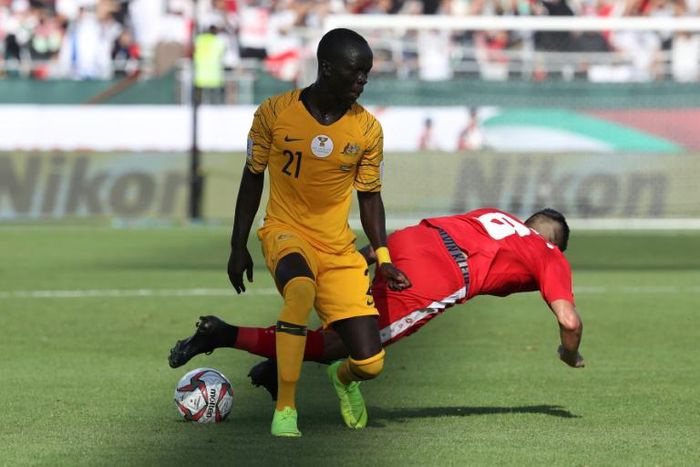 Awer Mabil's international career has started to take flight at the Asian Cup, where the Denmark-based forward scored two goals and started four of Australia's five games