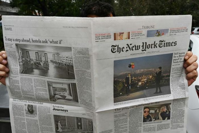 On Tuesday an opinion piece in the International New York Times criticising Pakistan's powerful army was censored and replaced by a blank space