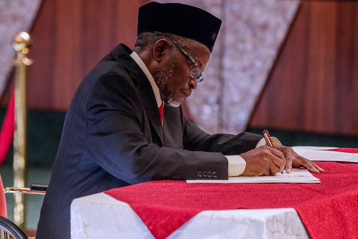 Acting Chief Justice of Nigeria (CJN),Tanko Mohammed (Naija News)