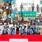 The leadership of the All Progressives Congress (APC) at the party's presidential rally in Ogun State [Twitter/@AkinwunmiAmbode]