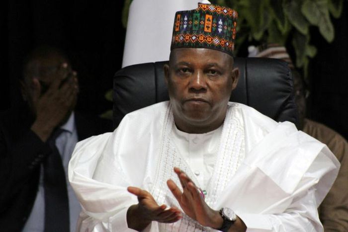 Boko Haram fighters ambushed a convoy of vehicles carrying the governor of Borno state, Kashim Shettima - seen here in November 2018 - in northeast Nigeria