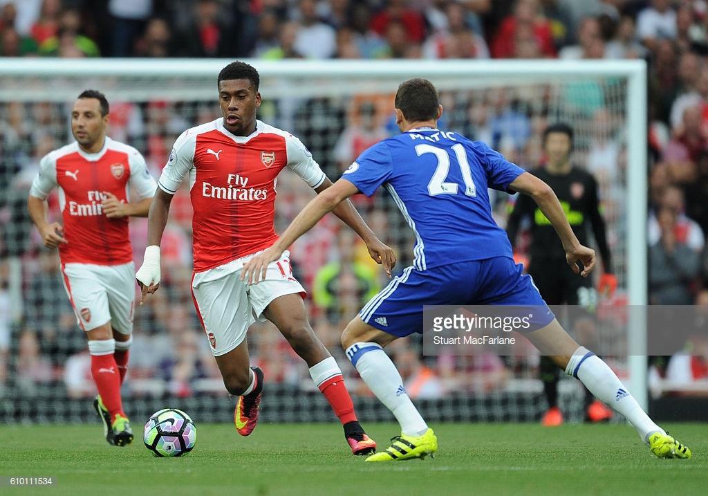 Alex Iwobi and Nemanja Matic