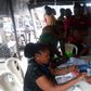 Accreditation and voting by the electorates during Lagos LG election at WARD C, Unit 008, Ilupeju.