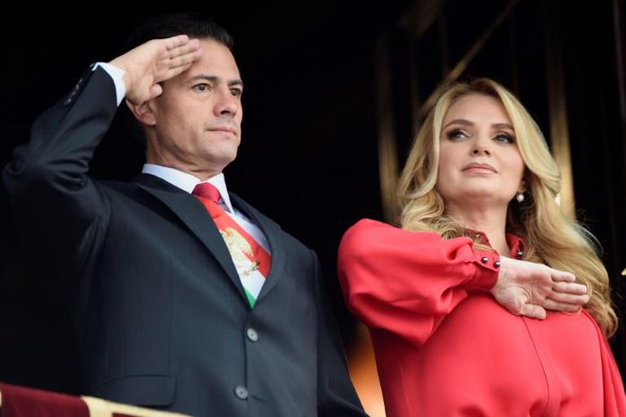 Enrique Pena Nieto and his wife, soap opera star Angelica Rivera married in 2010