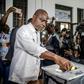 Presidential candidate Martin Fayulu casts his vote at the Insititut de la Gombe polling station in Kinshasa during the DR Congo's general election on December 30, 2018
