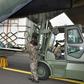 A South Korean military transport aircraft is loaded with tangerines bound for North Korea in November 2018 as the North struggles with a food crisis