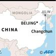Map of China locating explosion in Changchun