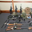 This undated image released by the US Attorney's Office shows weapons seized at the Silver Spring, Maryland, home of US Coast Guard officer Christopher Paul Hasson, a self-described white nationalist arrested on firearms and drug charges