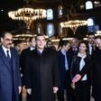 Tsipras (C-R) is on an official visit to Turkey for talks to ease tensions over bilateral disputes and the long-running Cyprus problem