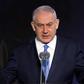 Israeli Prime Minister Benjamin Netanyahu speaks during a handover ceremony for the new chief of staff on January 15, 2019 in Tel Aviv