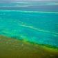 A handout photo shows shows sediment caused by unprecedented rain and flooding approaching the the Great Barrier Reef
