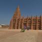 Devotees at one of Kong's two mosques, historic treasures built in the Sudanese style suited to the hot and arid climes of the Sahel