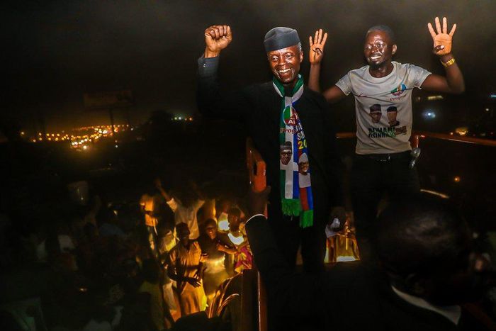 The Vice President, Prof Yemi Osinbajo on a campaign trail