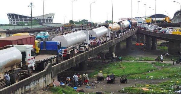 Trucks in Lagos