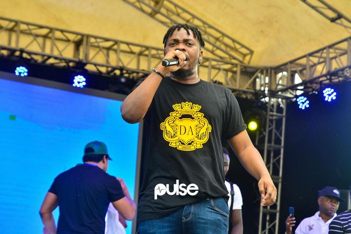 Olamide performing at Access Bank Lagos City Marathon 2019