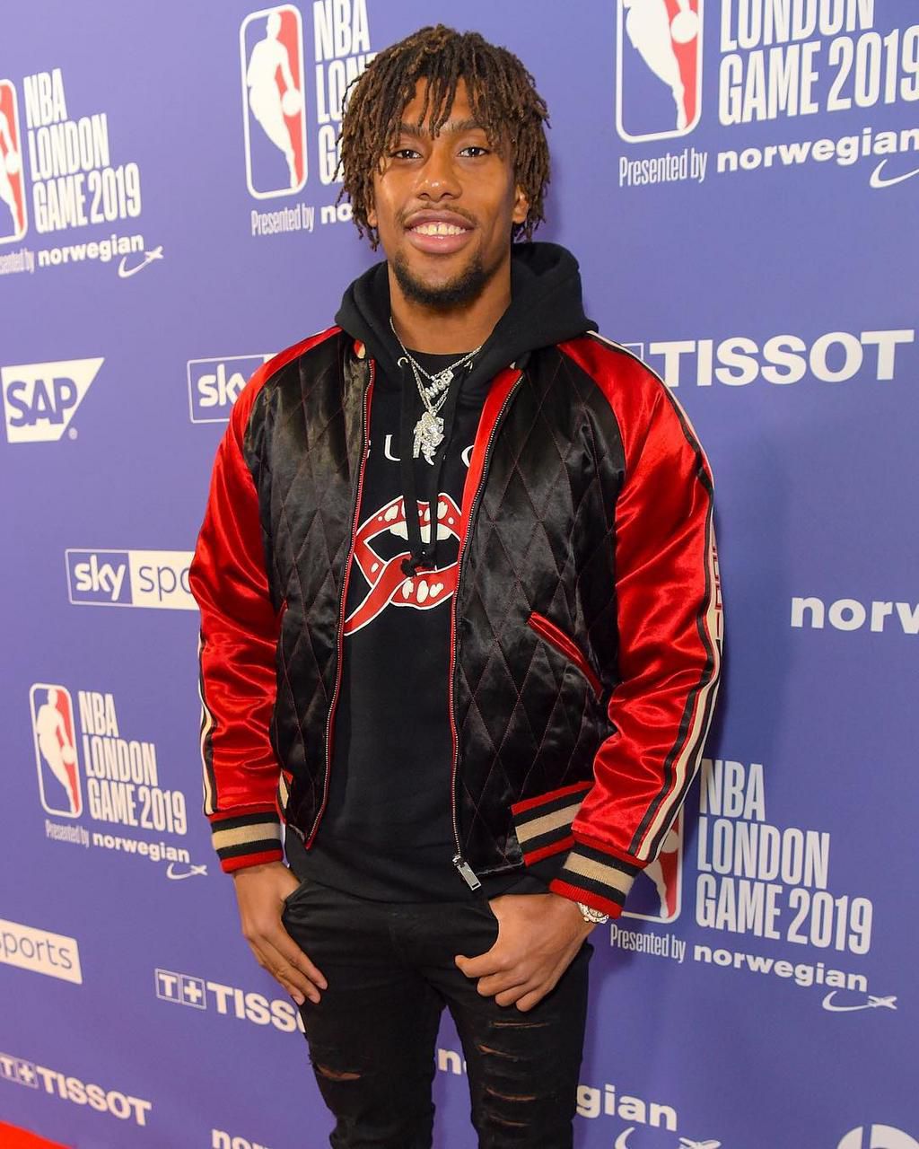 Alex Iwobi was in attendance at the O2 Arena [BR/Football]