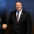 Israeli Prime Minister Benjamin Netanyahu (L) shakes hands with US Secretary of State Mike Pompeo on the sidelines of an international conference co-hosted by Washington in Warsaw and dominated by their shared hostility to Iran