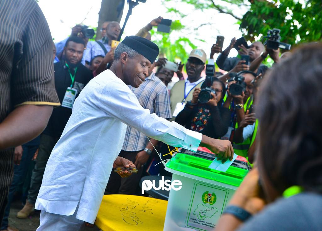 Vice President, Yemi Osinbajo casting is vote