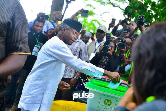 Vice President, Yemi Osinbajo casting is vote
