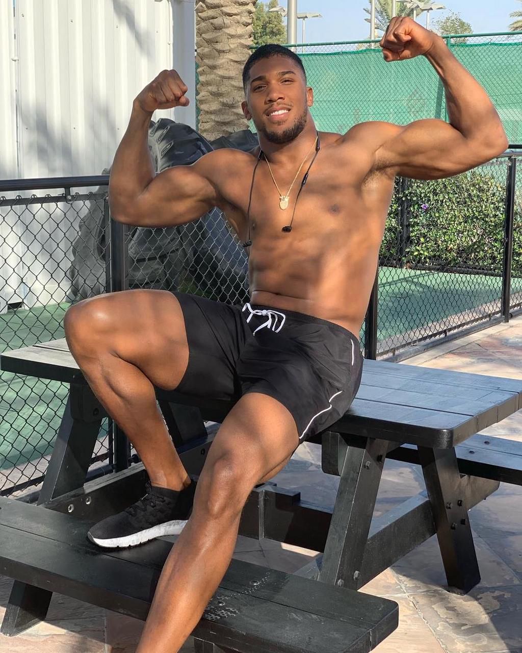 Anthony Joshua is having fun during his time off  [Instagram]