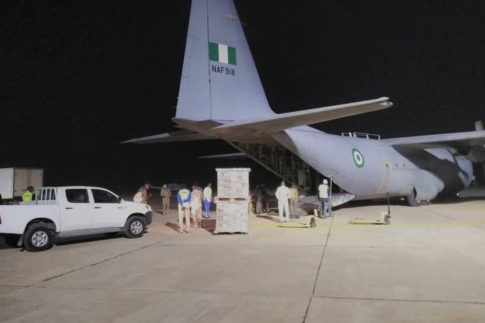NAF airlifts electoral materials for INEC (Nigerian Air Force HQ)