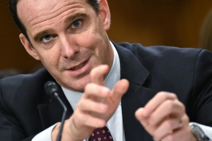 Brett McGurk, testifies in Congress in this 2016 file photo