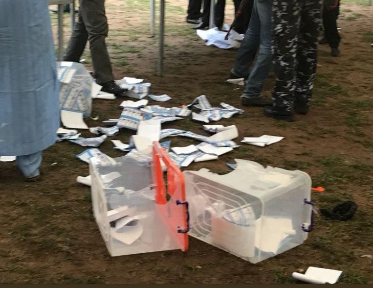 Some thugs invaded the Ekiti APC primaries and broke the ballot boxes