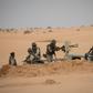Mauritanian soldiers stood guard at a G5 Sahel task force command post in southeast Mauritania