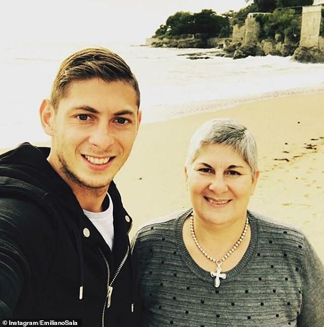 Emiliano Sala and mum