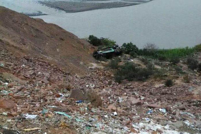 Deadly bus crashes happen periodically in Peru, including in February 2018 when this bus plunged into a ravine in the country's south