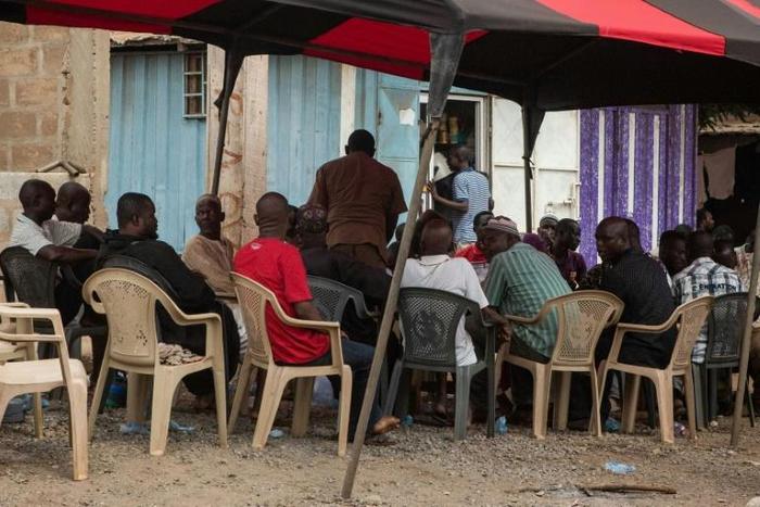 Relatives and friends of murdered undercover reporter Ahmed Hussein had gathered the day before his funeral at a spot where he used to meet friends in Accra to discuss the killing and honour his memory
