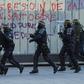 French riot police in Bordeaux, southwestern France, during the 14th consecutive week of nationwide 'yellow vest' protests