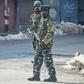 Indian paramilitary troopers on patrol earlier this week in Srinagar, Kashmir, where where an attack on a convoy killed at least 12 Indian soldiers on Thursday