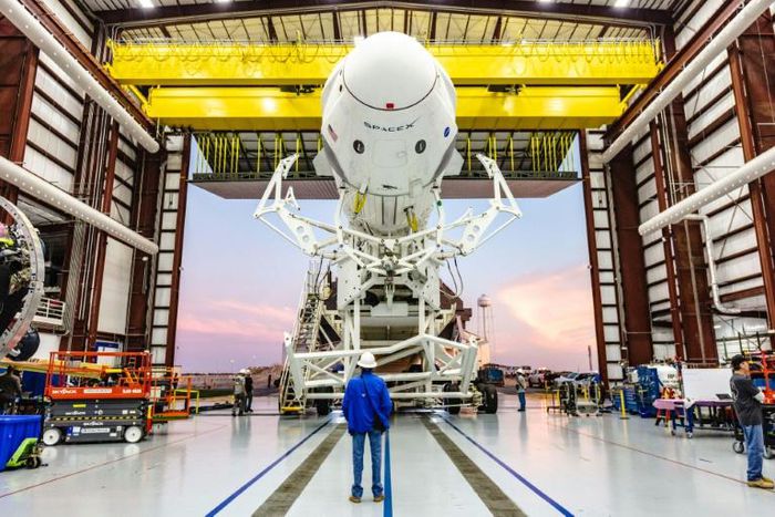 A Falcon 9 rocket from the private US-based SpaceX is scheduled to lift off, weather permitting, on March 2 to take the Crew Dragon test capsule to the ISS