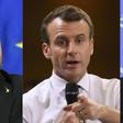 Italy's populist leaders Luigi Di Maio (R) and Matteo Salvini (L) have repeatedly clashed with French President Emmanuel Macron (C)