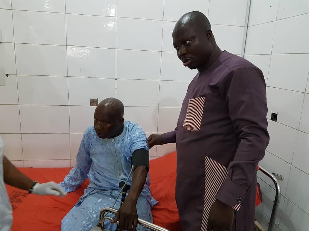Baba Suwe's visit to the hospital was reportedly aided by a motions pictures association and the national ministry of health. [Instagram/officialyomifashlanso1]