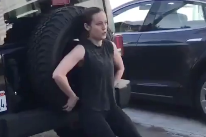 Brie Larson Pushes 5,000-Lb. Jeep in Workout Video