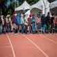 Central American migrants -- mostly Hondurans -- at a shelter in Mexico City on January 30 before heading for the US border