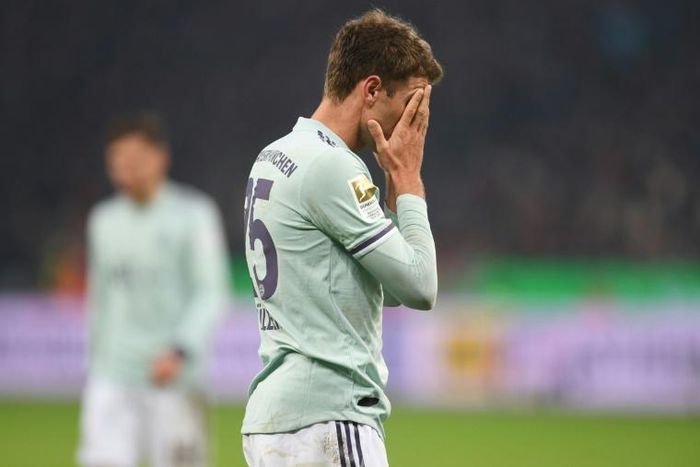 Thomas Mueller made his feelings clear as Bayern Munich lost