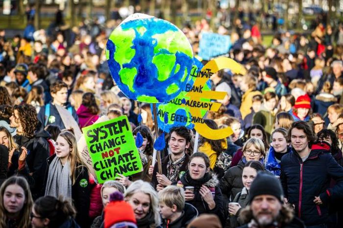 The Dutch protests are part of a wider network of student-led protest groups that have seen tens of thousands of young people around the world ditch school to demand action against climate change