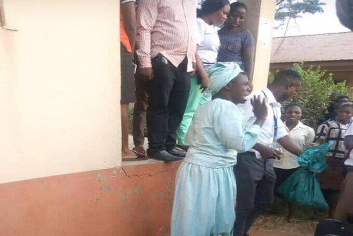 Man dressed as a woman caught with bag filled with female pants